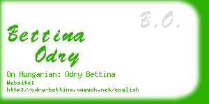 bettina odry business card
